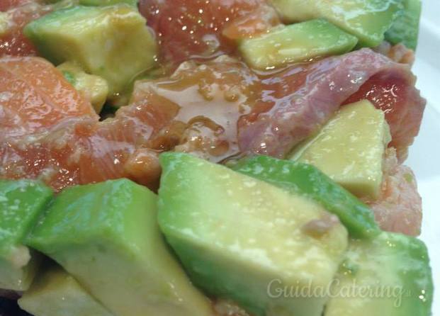 tartare di salmone e avocado